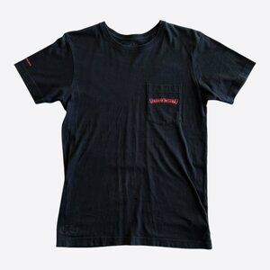 Chrome Hearts Black & Red Horseshoe Logo T-Shirt